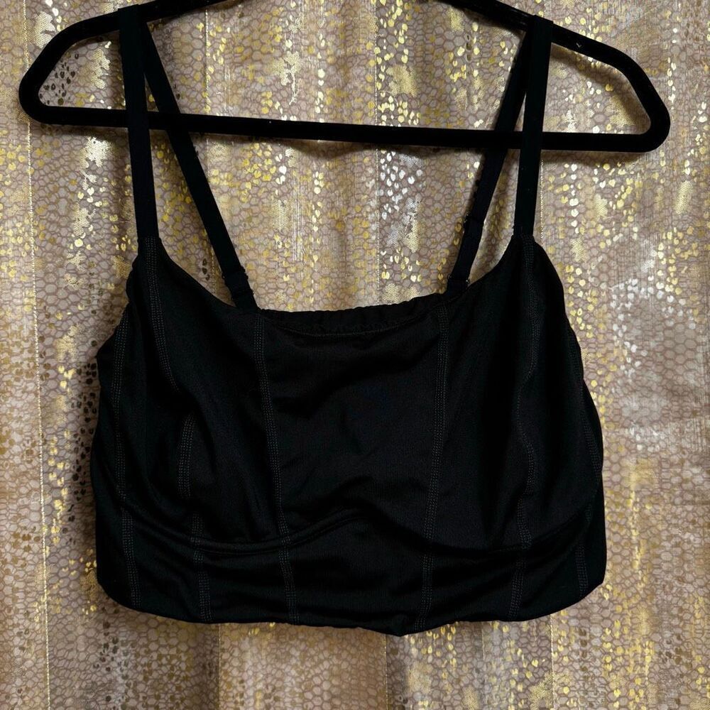 PINK Victorias Secret Black Longline Underwire Demi Bralette Top XL